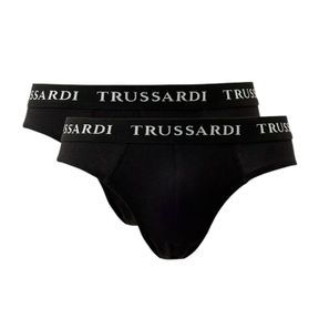 Фото Набор мужских трусов брифов 2в1 черные TRUSSARDI TRU2USP02