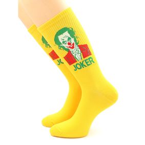 Фото Носки с принтом "JOKER" желтые Hobby Line