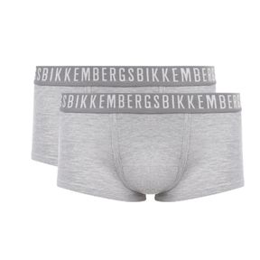 Фото Мужские трусы хипсы серые набор 2 в 1 Bikkembergs CLASSIC BKK1UTR02BI/2