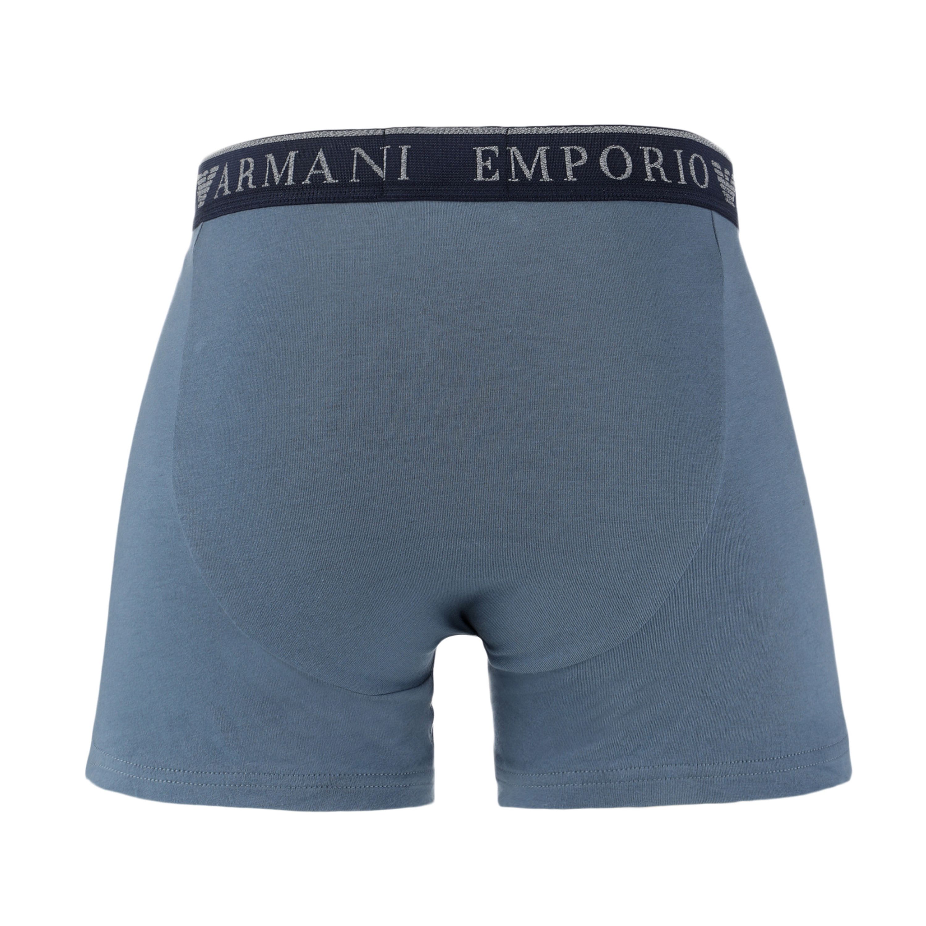 Набор мужских трусов хипсов 2в1 (серый, серо-голубой) Emporio Armani 111769_4F720 15349 фото 4