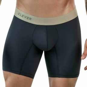 Фото Мужские трусы боксеры темно-серые удлиненные Clever Moda AUDAZ LONG BOXER 186813