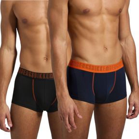 Фото Мужские трусы хипсы (черный, темно-синий) набор 2 в 1 Bikkembergs OUTLINE BKK51UTR25BI/2