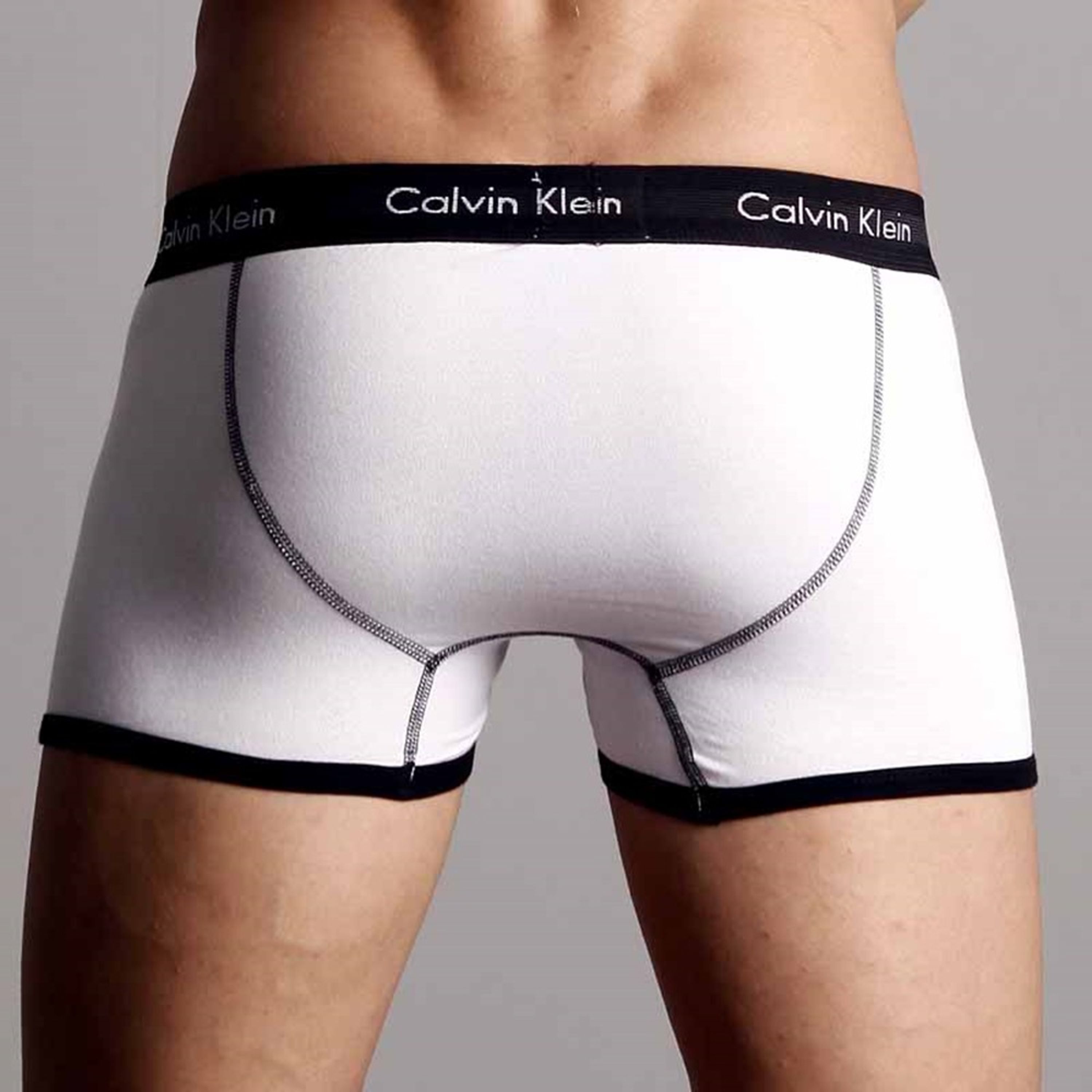 Мужские трусы боксеры Calvin Klein 365 White Black фото 4