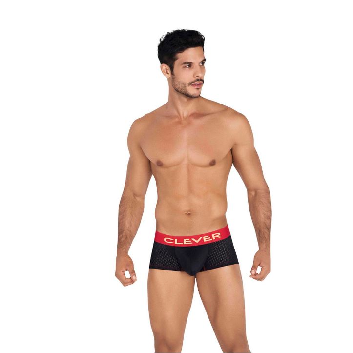 Мужские трусы хипсы черные Clever REQUIREMENT LATIN BOXER 042011 