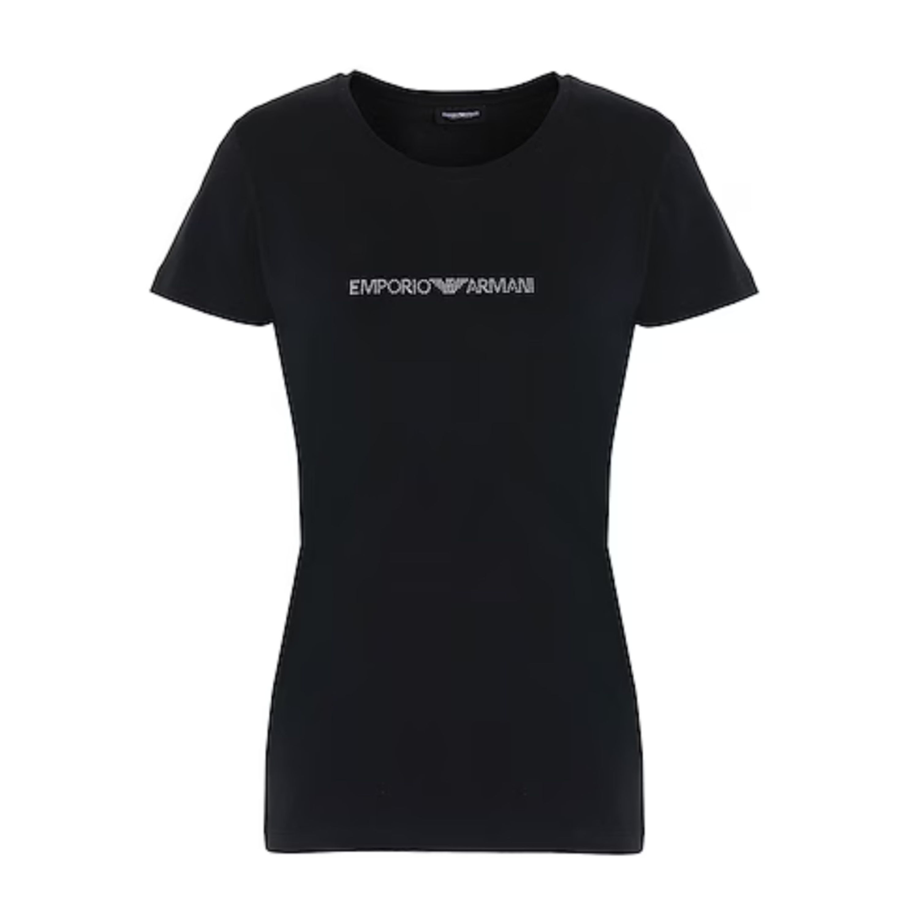 Женская футболка черная Emporio Armani 163139_CC318 00020 фото 3