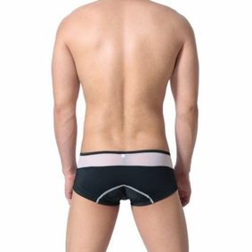 Фото Мужские трусы хипсы черно-белые Dildex Black White Hip Boxer