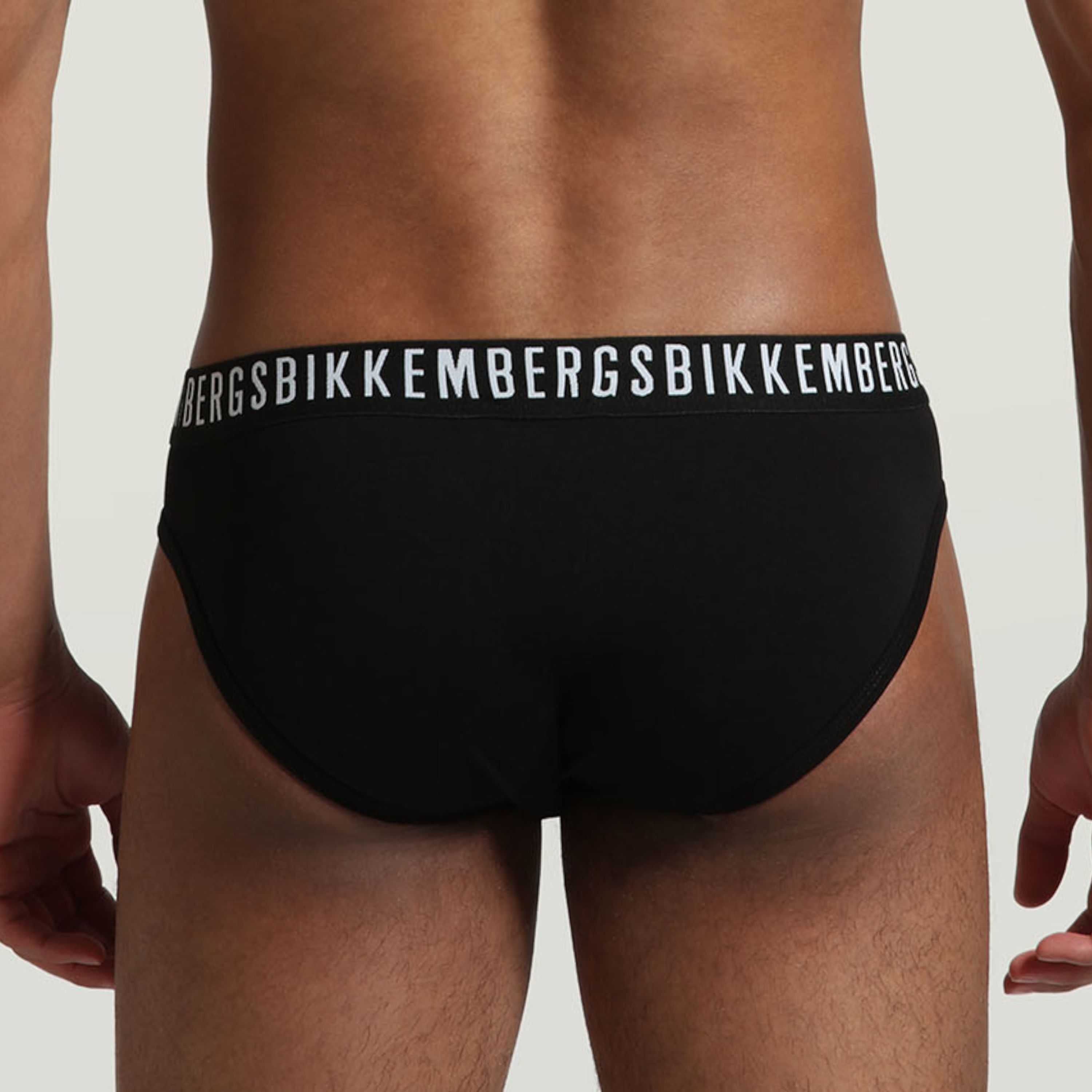 Мужские трусы брифы черные набор 2 в 1 Bikkembergs CLASSIC BKK1USP02BI/2 фото 5