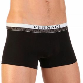 Фото Мужские трусы боксеры черные Versace