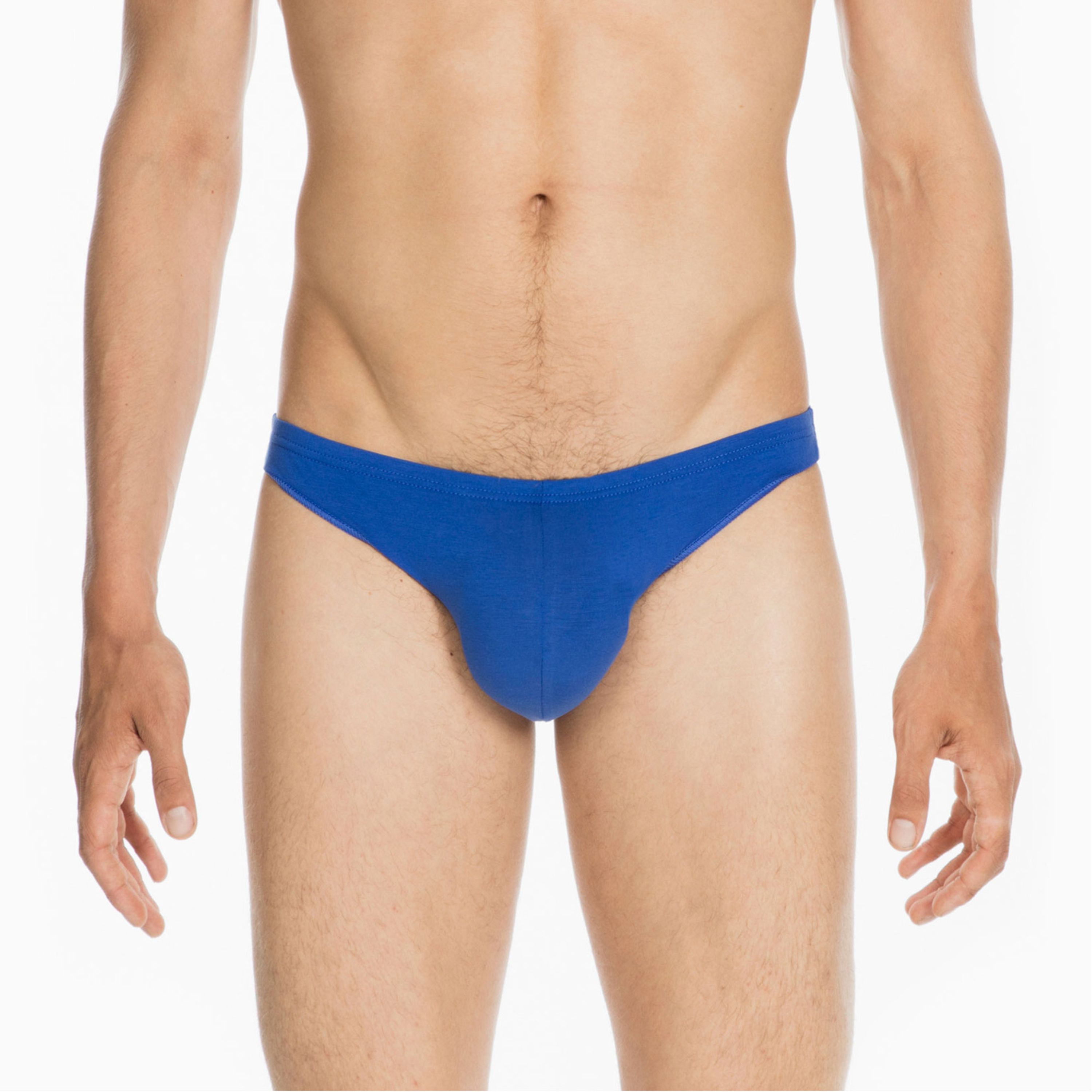 Мужские трусы стринги синие HOM FREDDY G-String 400202_4000BI фото 1