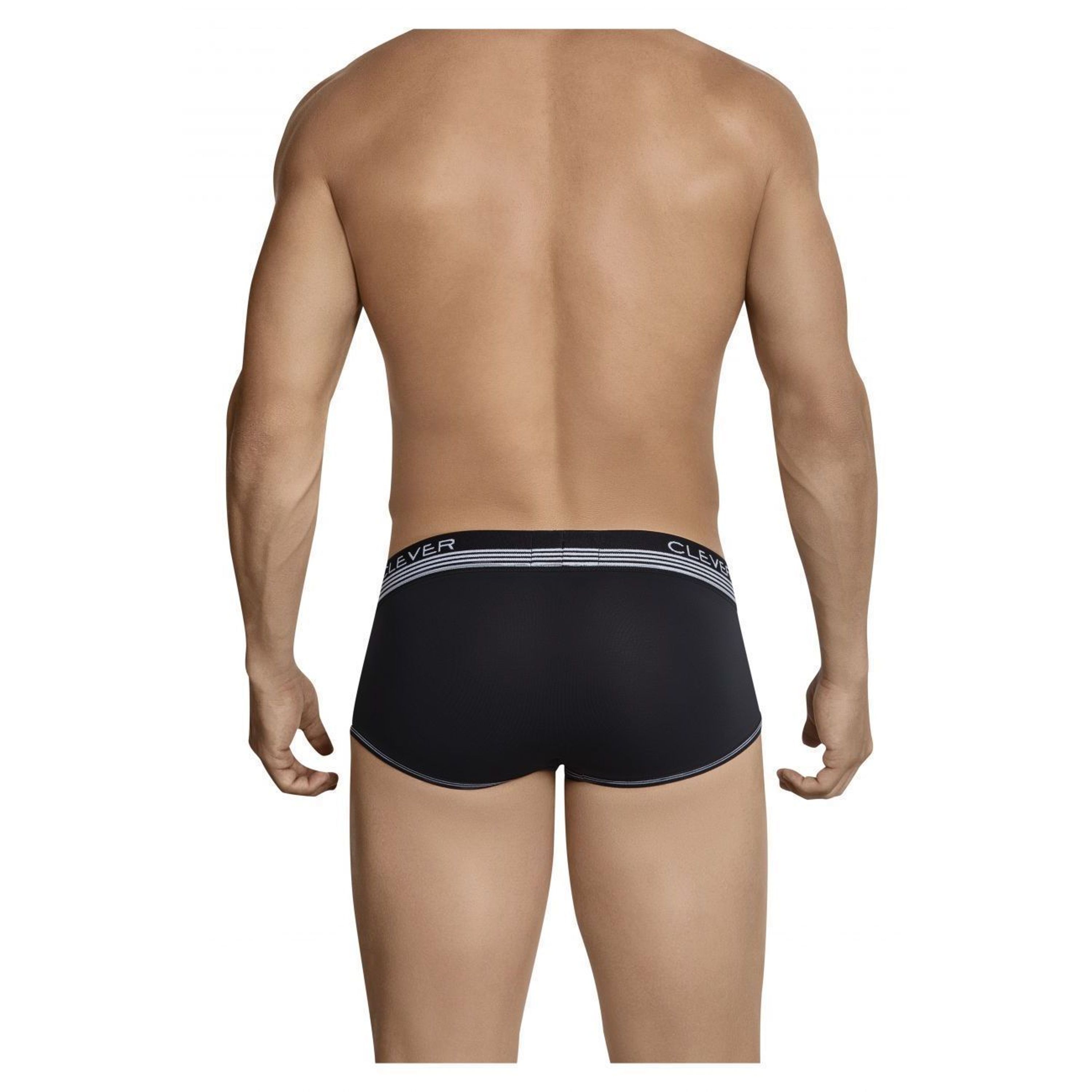 Мужские трусы брифы черные Clever Moda Julio Piping Brief 541011 фото 2