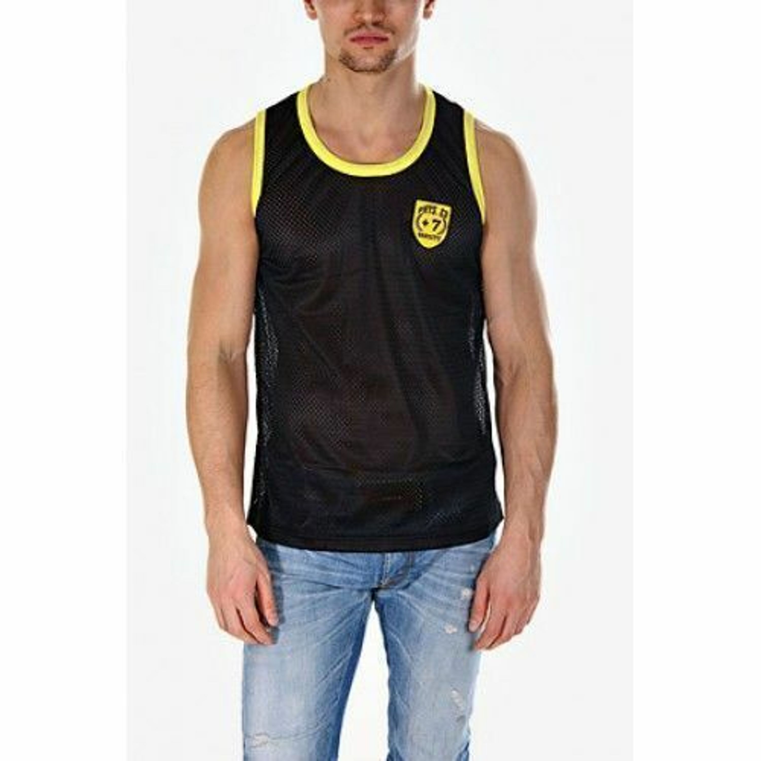 Майка спортивная в сетку Andrew Christian Sport Mesh Tank Black фото 2