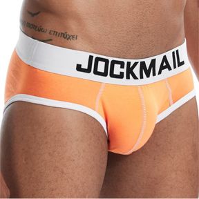 Фото Мужские трусы брифы оранжевые JOCKMAIL JM2032-21