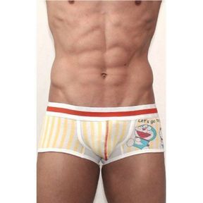 Фото Мужские трусы хипсы желтые с рисунком Croota Striped Hip