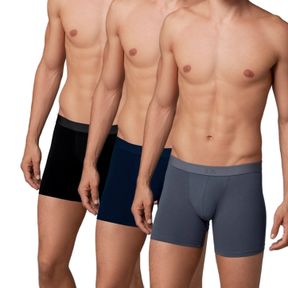 Фото Набор мужских трусов боксеров 3в1 (черные, антрацитовые, темно-синие) Doreanse 1742