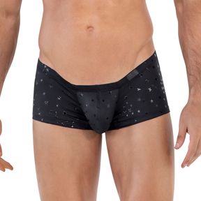 Фото Мужские трусы хипсы черные со звездочками Clever Moda ILLUSION LATIN BOXER 163211