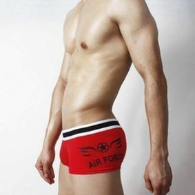 Фото  Мужские трусы хипсы красные Superbody Airforce Red Hip Boxer