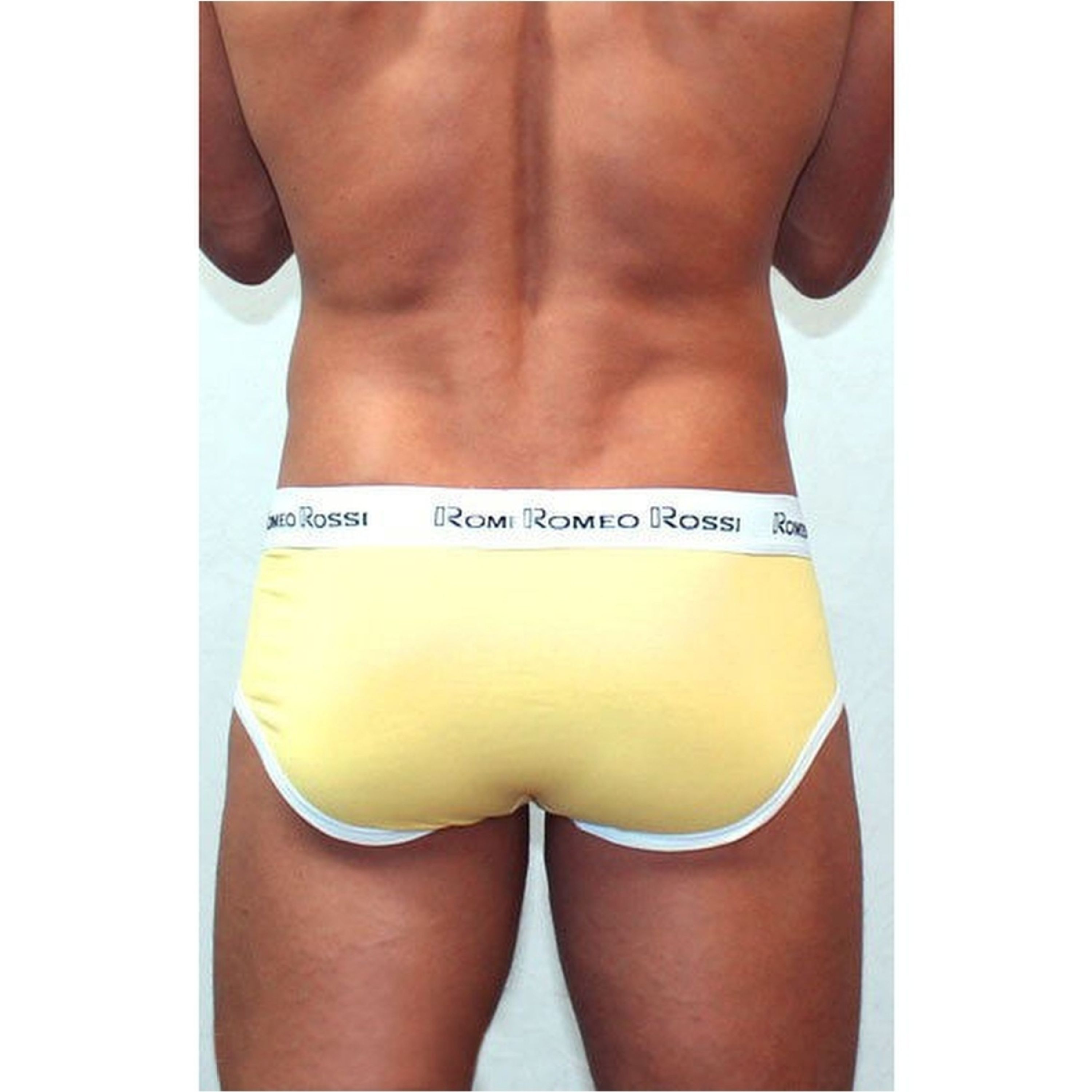 Мужские трусы брифы желтые Romeo Rossi RR366-13 Brief фото 4