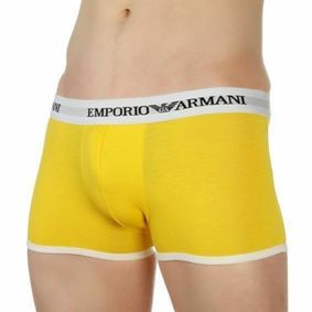 Фото Мужские трусы боксеры желтые Emporio Armani 