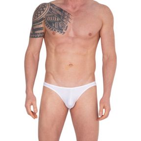 Фото Мужские трусы слипы белые в красную полоску сзади Cosmos Colors FM20_WR Фото Мужские трусы слипы белые в красную полоску сзади Cosmos Colors FM20_WR