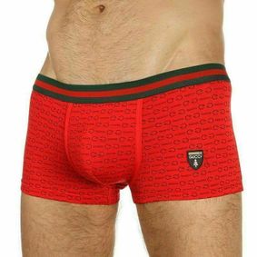 Фото Мужские трусы хипсы красные Gucci Hip Boxer