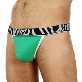 Фото Мужские трусы стринги Movere ZEBRA GREEN String