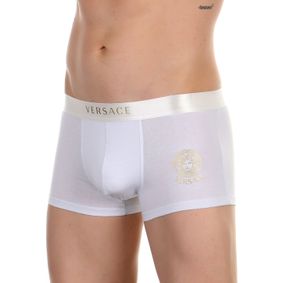 Фото Мужские трусы боксеры белые Versace