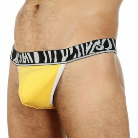 Фото Мужские трусы стринги Movere ZEBRA Yellow String