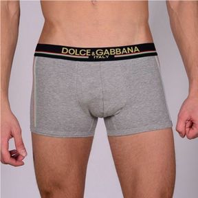 Фото Мужские трусы боксеры серые Dolce Gabanna Italy Boxer
