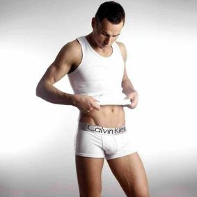 Фото Мужские трусы боксеры белые Calvin Klein Mens Steel White