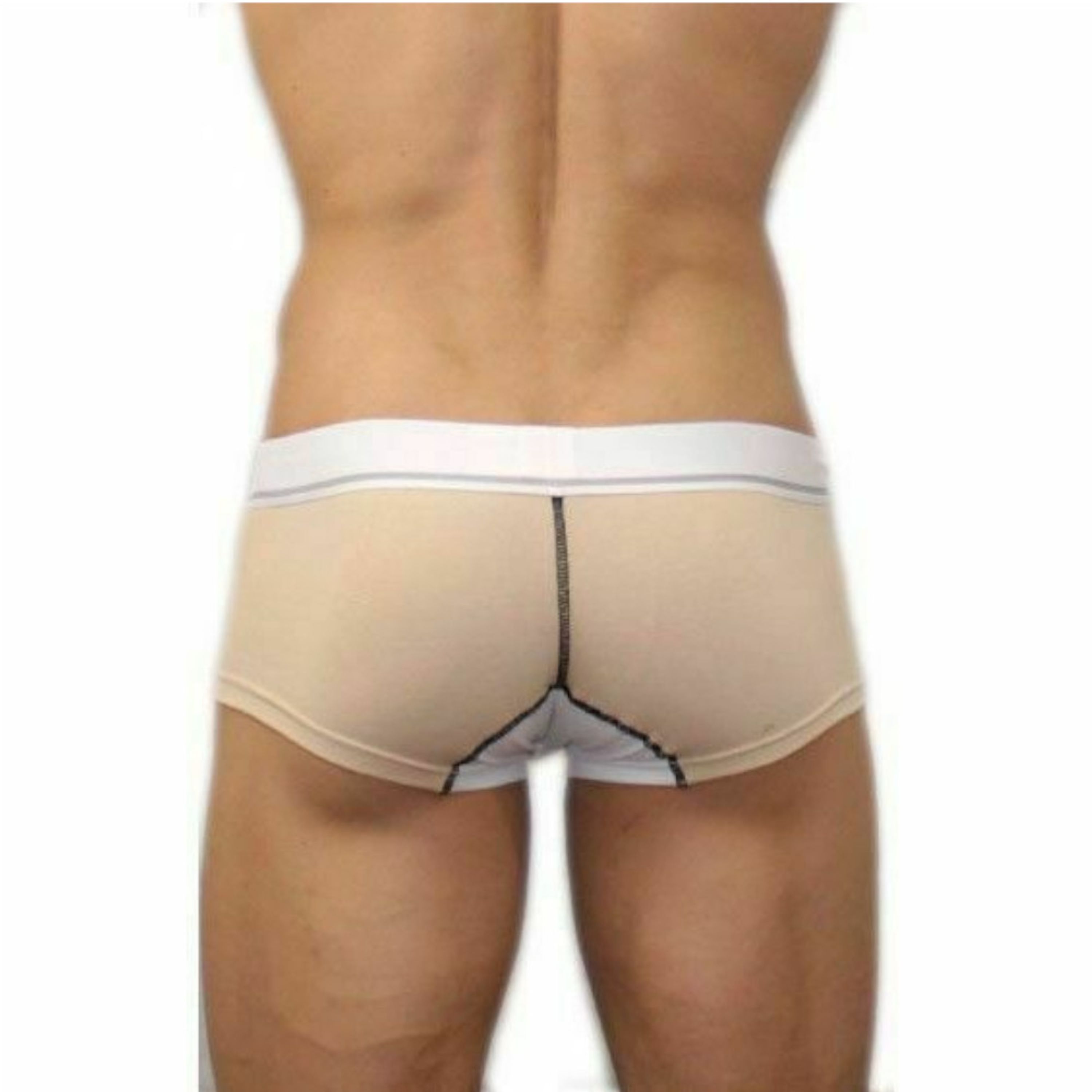 Мужские трусы хипсы с мультяшкой бежевые Superbody Cartoon Bear Begie Boxer фото 4