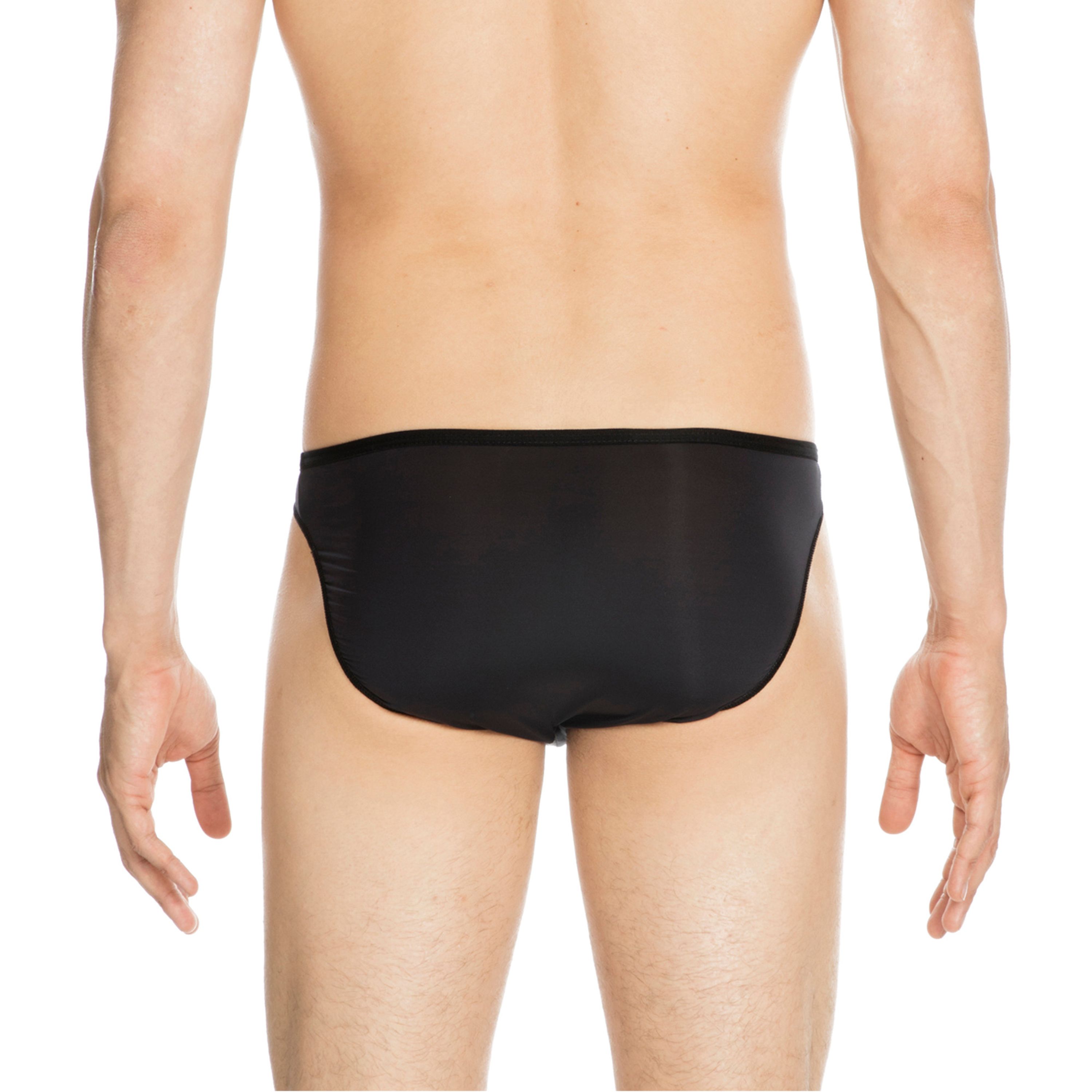 Мужские трусы слипы черные HOM PLUMES Micro Briefs 404756_400004  фото 2