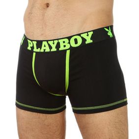 Фото Мужские трусы боксеры PLAYBOY Black SALAT 22822