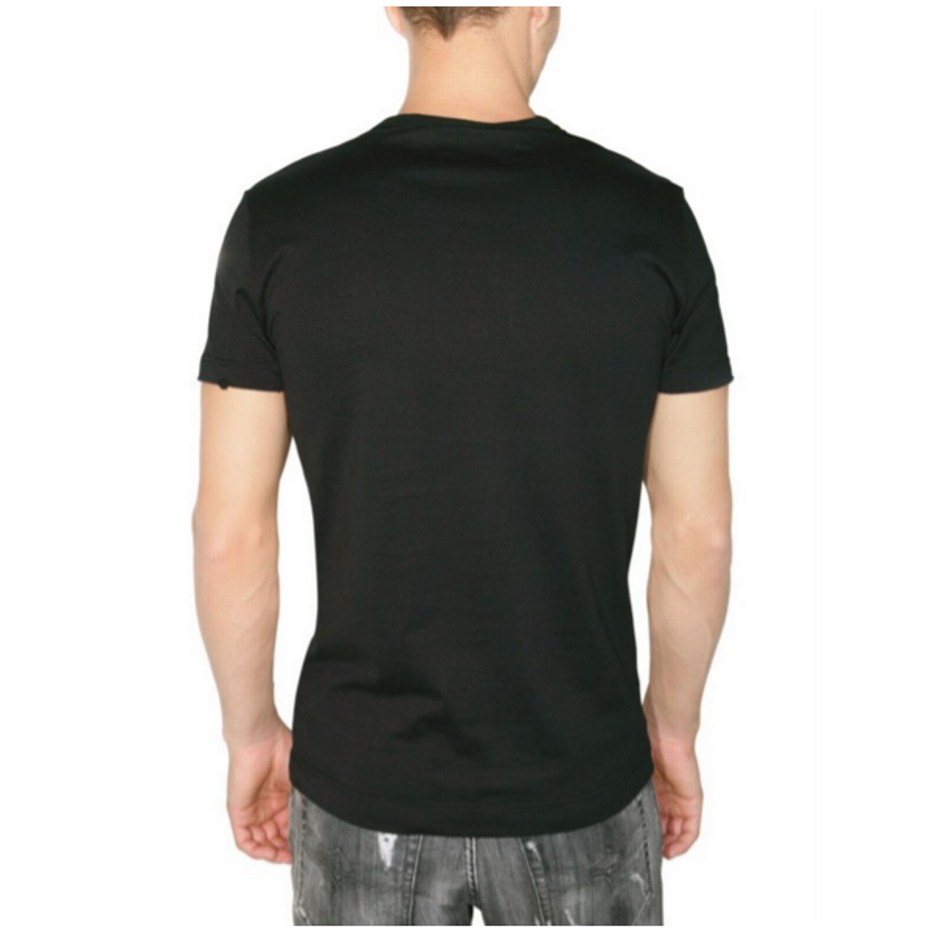 Мужская футболка черная с принтом Dolce Gabbana Cry Baby фото 2