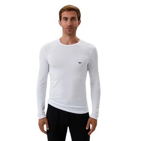 Фото Лонгслив мужской белый Emporio Armani 111023_CC729 00010