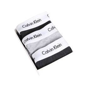 Фото Мужские трусы боксеры набор 3в1 (темно-серые, серые, черные) Calvin Klein