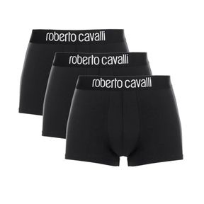 Фото Набор мужских трусов боксеров 3в1 черные ROBERTO CAVALLI RC1UTR01TR