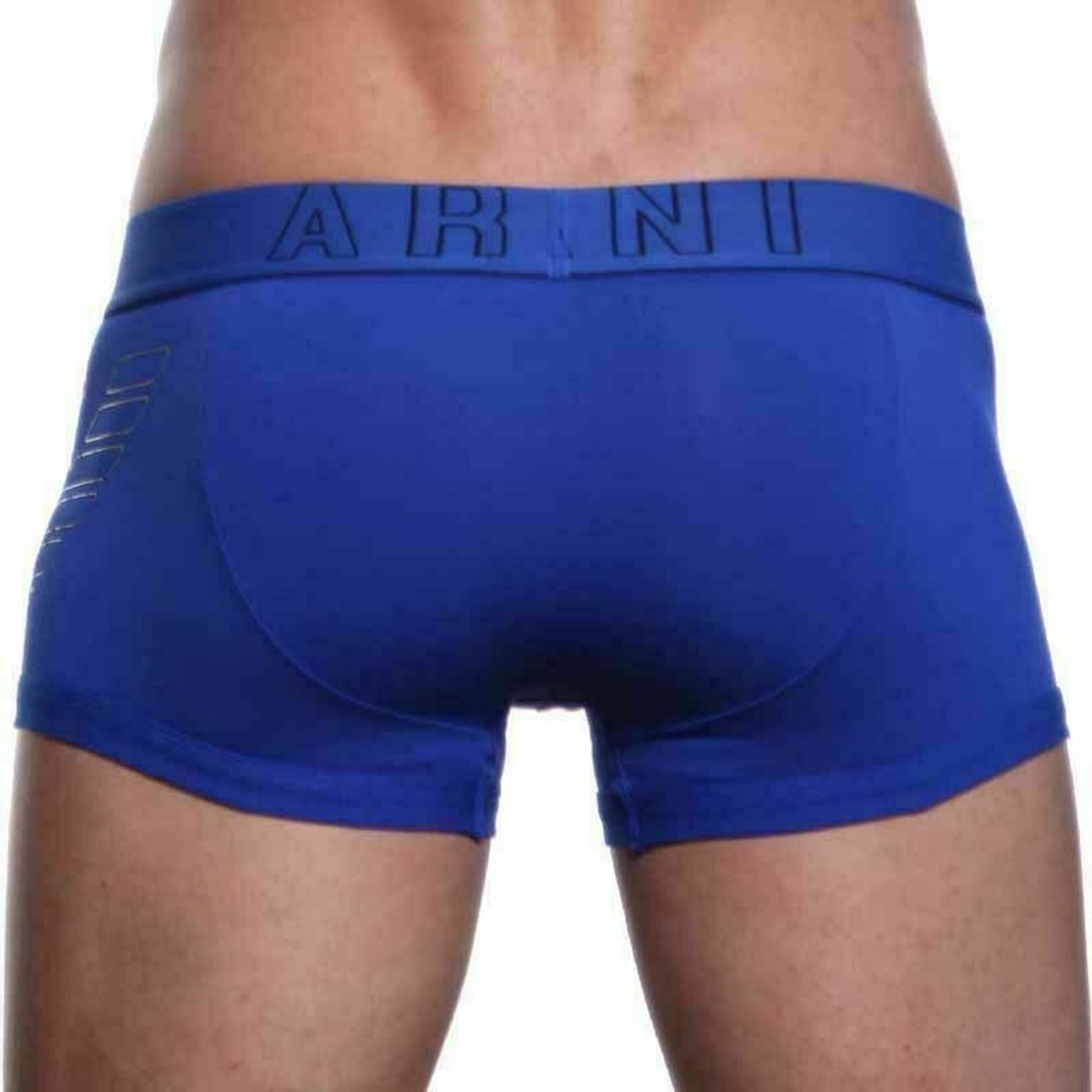 Мужские трусы боксеры синие Emporio Armani Eagle Blue Boxer фото 4