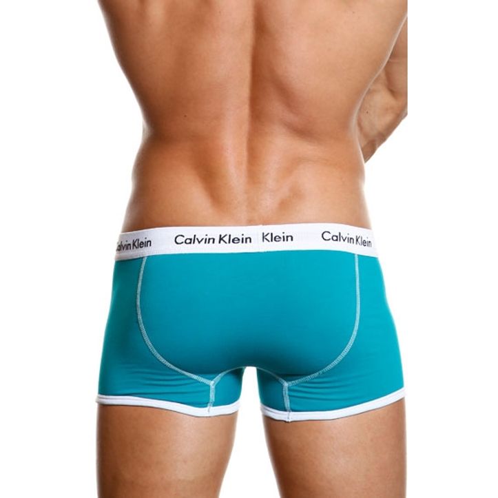 Мужские трусы боксеры синие Calvin Klein 365 Trunks Blue  фото 2