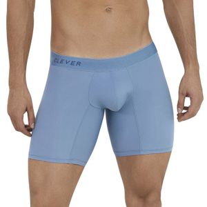 Фото Мужские трусы боксеры удлиненные голубые Clever Moda VITAL LONG BOXER 112507