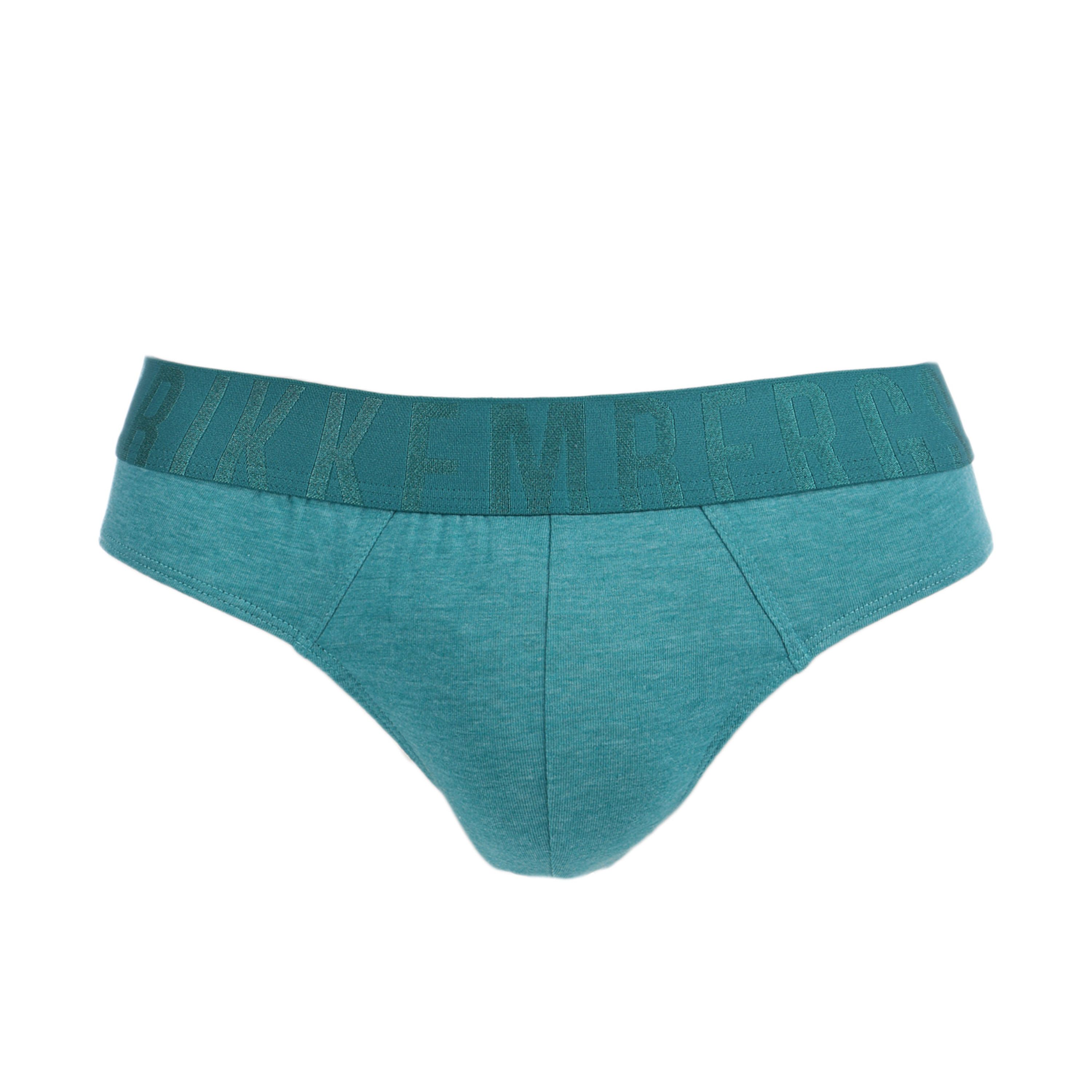 Мужские трусы брифы (зеленый, синий, черный) набор 3 в 1 Bikkembergs BKK1USP14TR фото 2