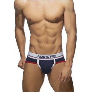Фото Мужские трусы брифы темно-синие Addicted AD2079-16