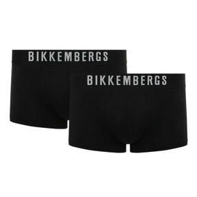 Фото Мужские трусы хипсы черные набор 2 в 1 Bikkembergs ELEGANCE BKK1UTR10BI/2
