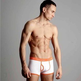 Фото Мужские трусы боксеры Calvin Klein 365 White Orange