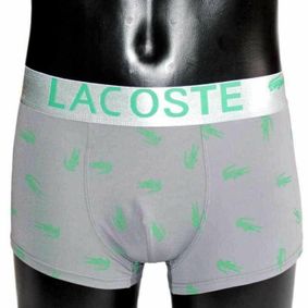 Фото Мужские трусы боксеры серые Lacoste