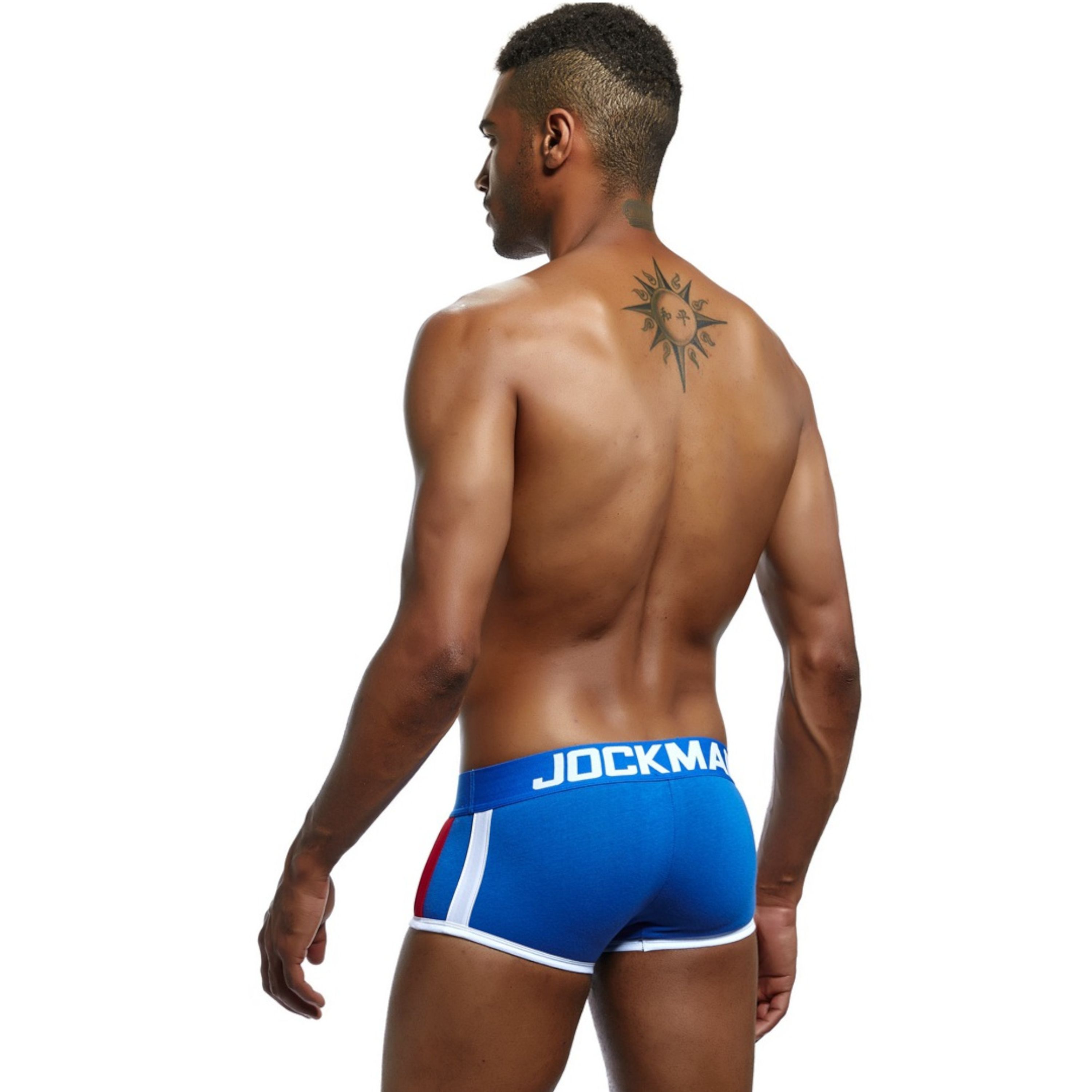 Мужские трусы боксеры синие с push up JOCKMAIL JM6030-9 фото 4