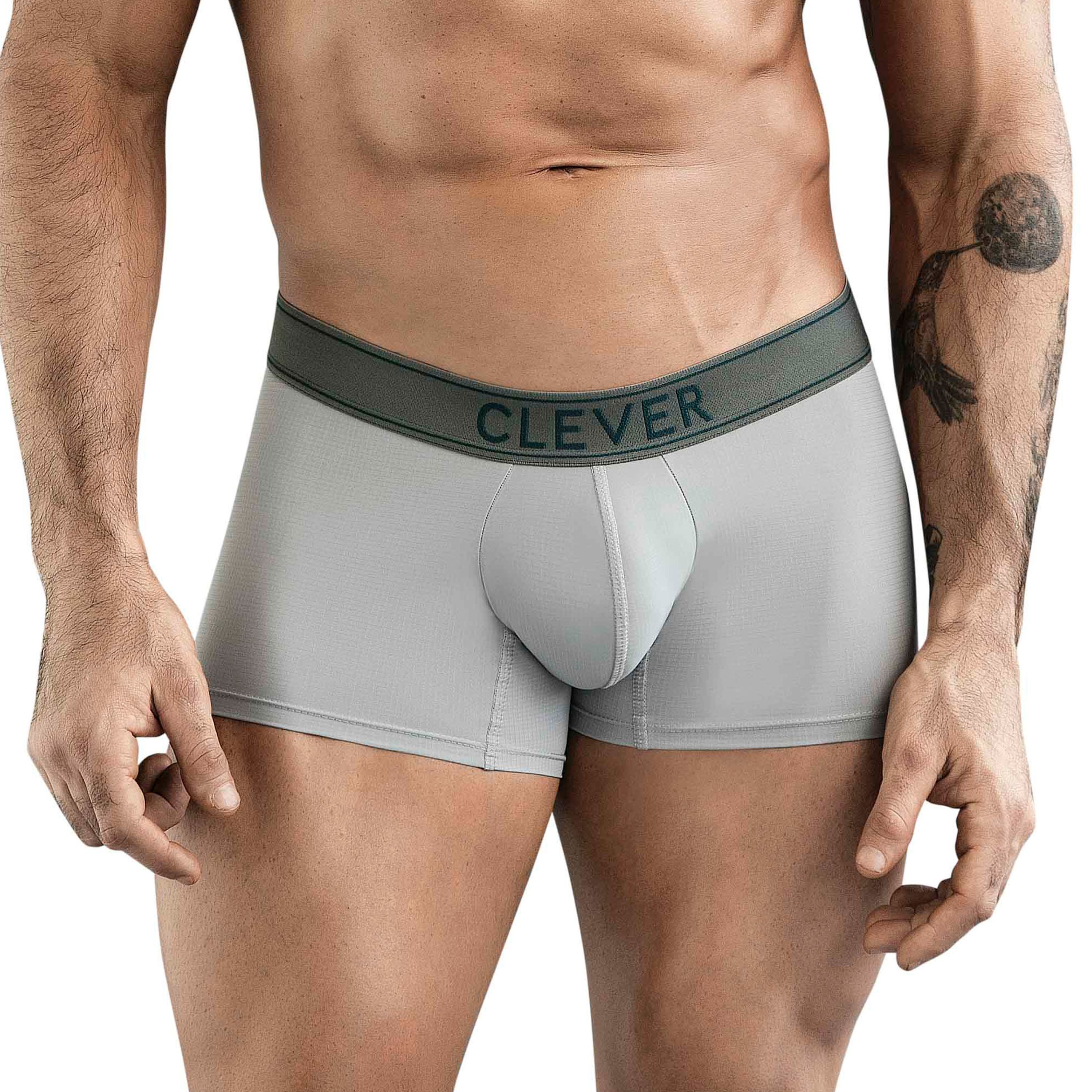 Мужские трусы хипсы серые Clever Moda BERNA TRUNKS 178412 фото 1