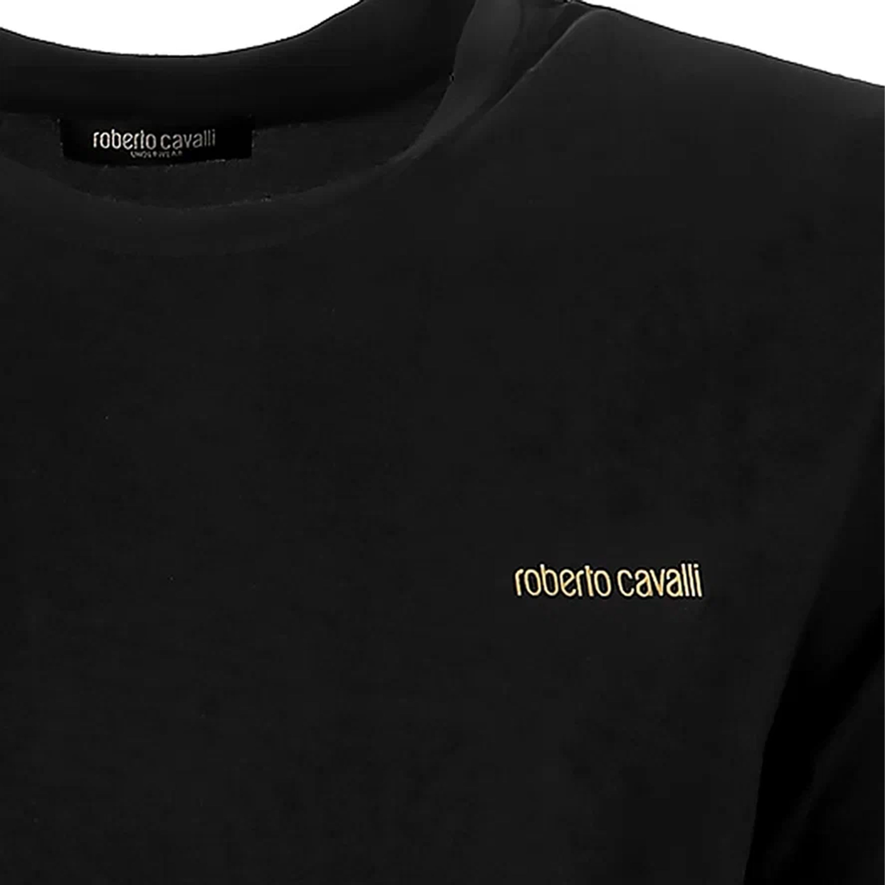 Набор мужских футболок 2в1 черные ROBERTO CAVALLI RC1UTS02BI фото 3