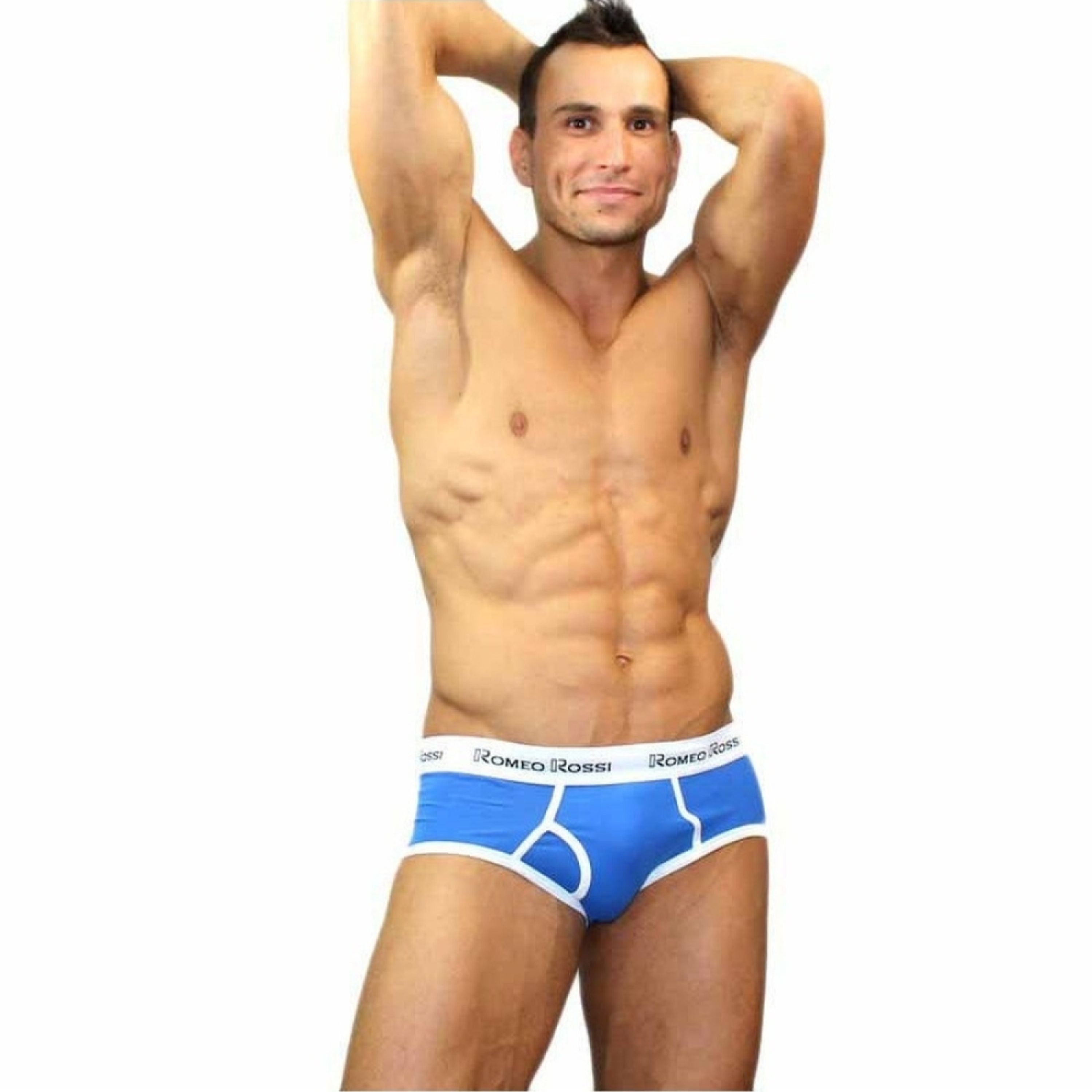 Мужские трусы брифы голубые Romeo Rossi RR366-9 Brief фото 1