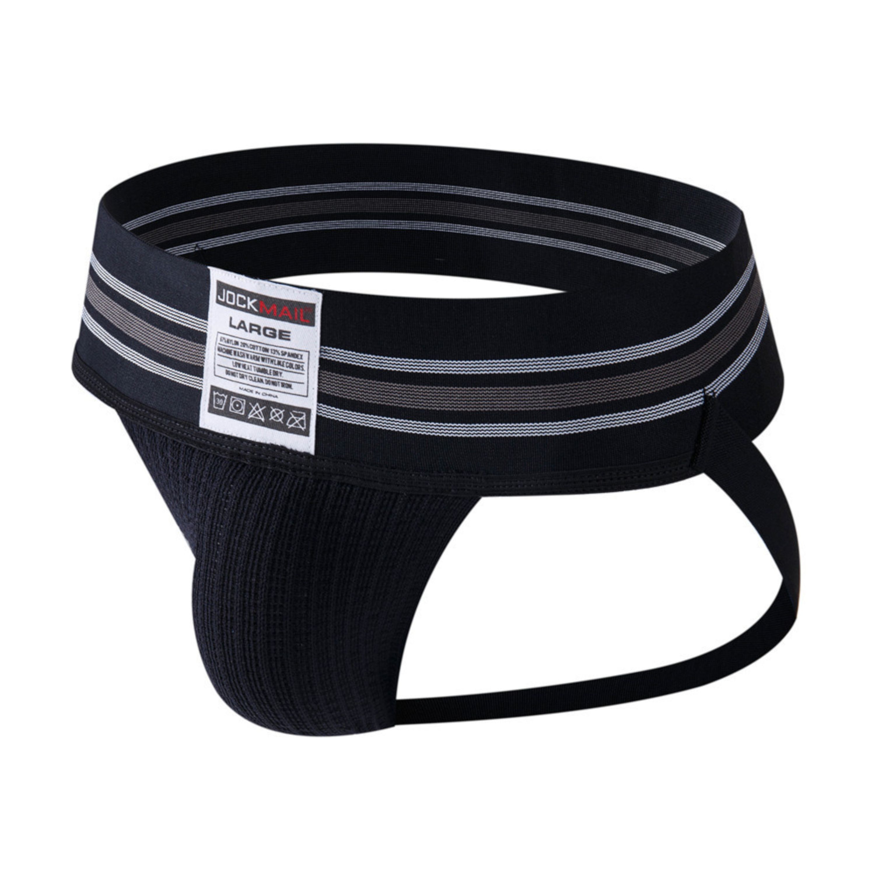 Мужские трусы джоки черные JOCKMAIL JM4021-2 фото 1