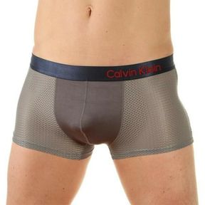Фото Мужские трусы боксеры серые Calvin Klein Boxer со вставкой